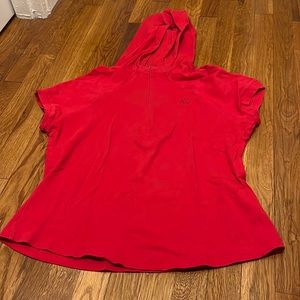 Adidas Short Sleeve Red Quarter Zip